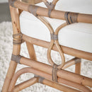 Matte Gray Rattan Dining Chairs (2) | Living Essentials Crescent