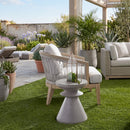 Gray Concrete Indoor/Outdoor Accent Table | Living Essentials Pawn