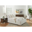 Marble Top Oak 2-Drawer Nightstand | Living Essentials Cambria
