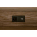 Marble Top Oak 2-Drawer Nightstand | Living Essentials Cambria