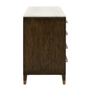 Brown Oak 8-Drawer Double Dresser | Living Essentials Cambria