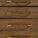 Brown Oak 8-Drawer Double Dresser | Living Essentials Cambria