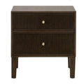 2-Drawer Oak Nightstand S | Living Essentials Highland