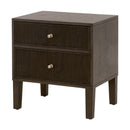 2-Drawer Oak Nightstand S | Living Essentials Highland