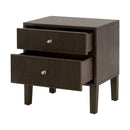 2-Drawer Oak Nightstand S | Living Essentials Highland