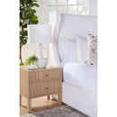 2-Drawer Oak Nightstand S | Living Essentials Highland