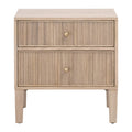 2-Drawer Oak Nightstand S | Living Essentials Highland