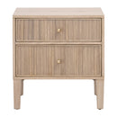 2-Drawer Oak Nightstand S | Living Essentials Highland