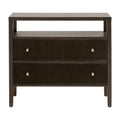 2-Drawer Oak Nightstand L | Living Essentials Highland