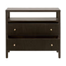 2-Drawer Oak Nightstand L | Living Essentials Highland