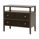 2-Drawer Oak Nightstand L | Living Essentials Highland
