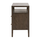 2-Drawer Oak Nightstand L | Living Essentials Highland