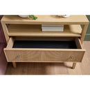 2-Drawer Oak Nightstand L | Living Essentials Highland