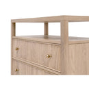 2-Drawer Oak Nightstand L | Living Essentials Highland