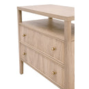 2-Drawer Oak Nightstand L | Living Essentials Highland