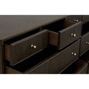 8-Drawer Oak Double Dresser | Living Essentials Highland