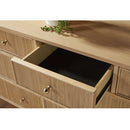 8-Drawer Oak Double Dresser | Living Essentials Highland