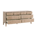 8-Drawer Oak Double Dresser | Living Essentials Highland