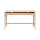 Natural Oak 3-Drawer Desk | Living Essentials Highland