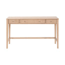 Natural Oak 3-Drawer Desk | Living Essentials Highland