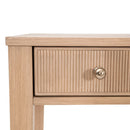 Natural Oak 3-Drawer Desk | Living Essentials Highland