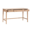 Natural Oak 3-Drawer Desk | Living Essentials Highland
