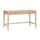 Natural Oak 3-Drawer Desk | Living Essentials Highland