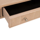 Natural Oak 3-Drawer Desk | Living Essentials Highland