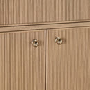 Fluted Solid Wood Media Sideboard | Living Essentials Highland