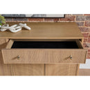 Fluted Solid Wood Media Sideboard | Living Essentials Highland