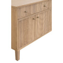 Fluted Solid Wood Media Sideboard | Living Essentials Highland