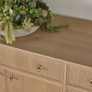 Fluted Solid Wood Media Sideboard | Living Essentials Highland