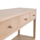 Natural Oak 3-Drawer Console Table | Living Essentials Highland