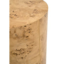 Burl Wood Cylindrical Accent Table | Living Essentials