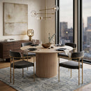 Round Natural Oak Dining Table | Living Essentials Belfast