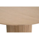Round Natural Oak Dining Table | Living Essentials Belfast