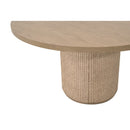 Natural Oak Round Dining Table | Living Essentials Cannes