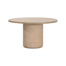 Natural Oak Round Dining Table | Living Essentials Cannes