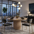 Natural Oak Round Dining Table | Living Essentials Cannes