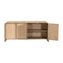 Oak Framed Cane 4-Door Sideboard | Living Essentials Cannes