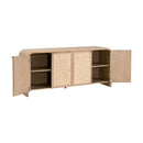 Oak Framed Cane 4-Door Sideboard | Living Essentials Cannes
