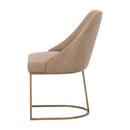 Brown Vegan Leather Dining Chairs (2) | Living Essentials Parissa