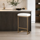 Gold Cantilevered Counter Stool | Living Essentials Cresta