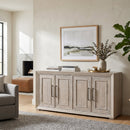 4-Door Acacia Media Sideboard | Living Essentials Hunter