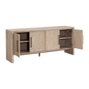 Gray Acacia 4-Door Media Sideboard | Living Essentials Halloway