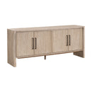 Gray Acacia 4-Door Media Sideboard | Living Essentials Halloway