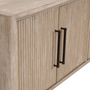 Gray Acacia 4-Door Media Sideboard | Living Essentials Halloway