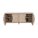Gray Acacia 4-Door Media Sideboard | Living Essentials Halloway