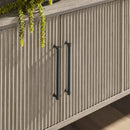 Gray Acacia 4-Door Media Sideboard | Living Essentials Halloway