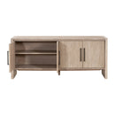 Gray Acacia 4-Door Media Sideboard | Living Essentials Halloway